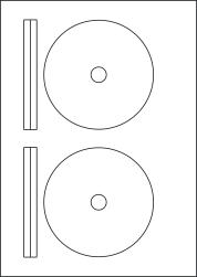 Coloured CD Labels & DVD Labels, 117mm Diameter, LPCD117 C